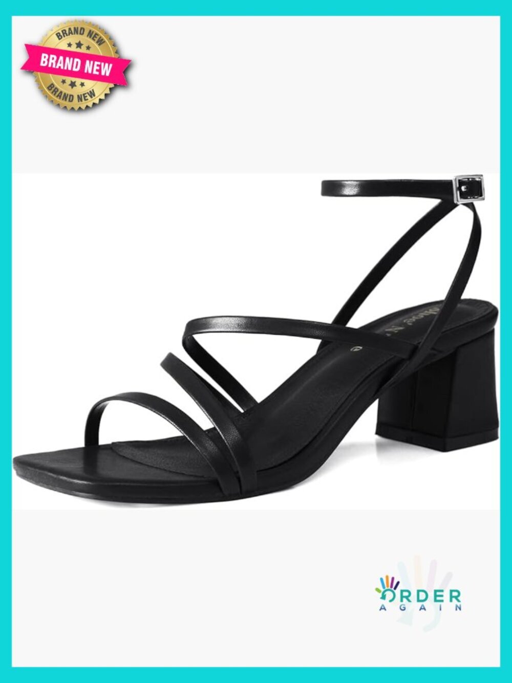 Low Chunky Block Heel Sandals Square Open Toe Ankle Strap Dress Heels